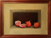 Cuadro Bodegón Granadas Pintura Óleo Pablo Rivera 60 X 80 Cms en Venta $60.000.- Mercado Libre Chile 
